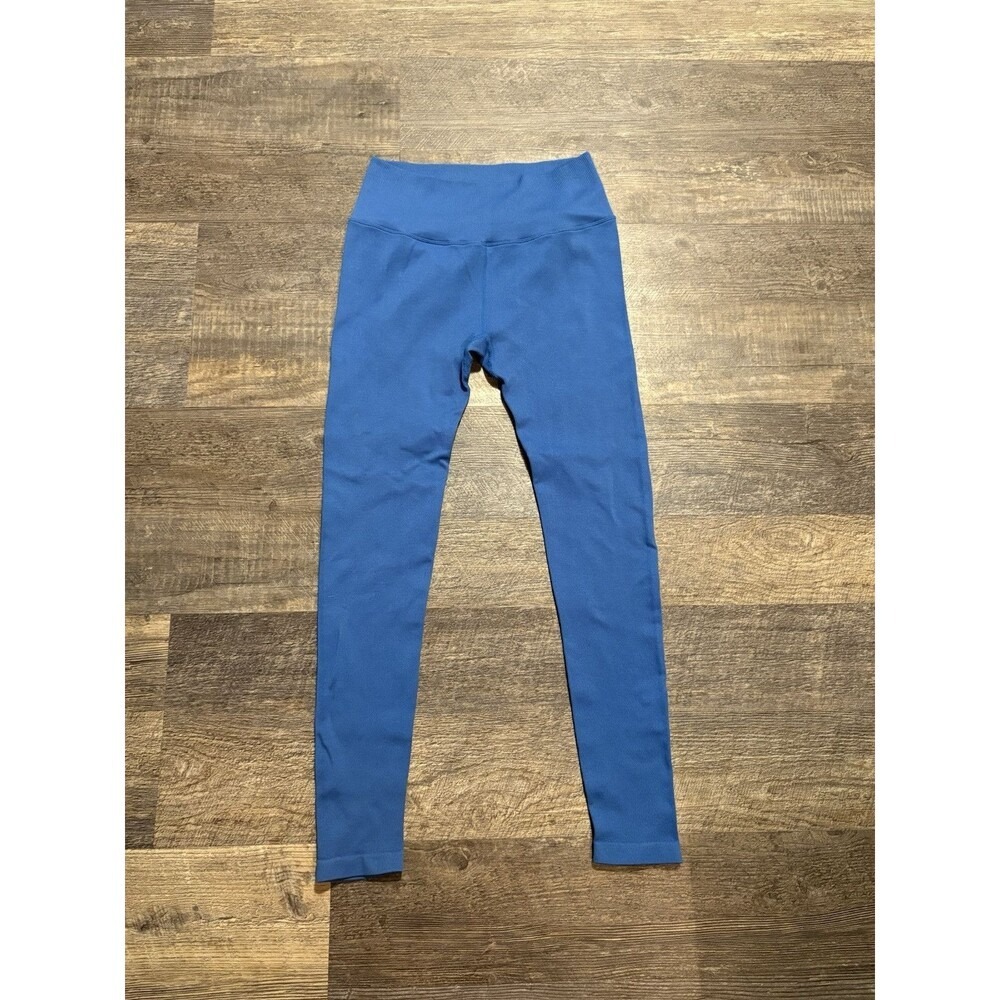 Spiritual Gangster Blue High Rise Leggings Women's Yoga Athletic Pants M/L‎